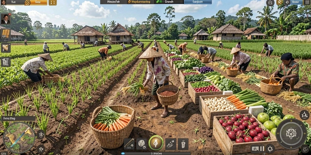 Level menantang dengan berbagai rintangan.