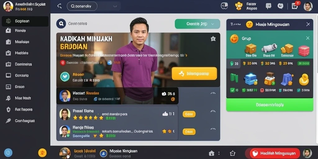 Momen seru saat menyelesaikan sebuah level.